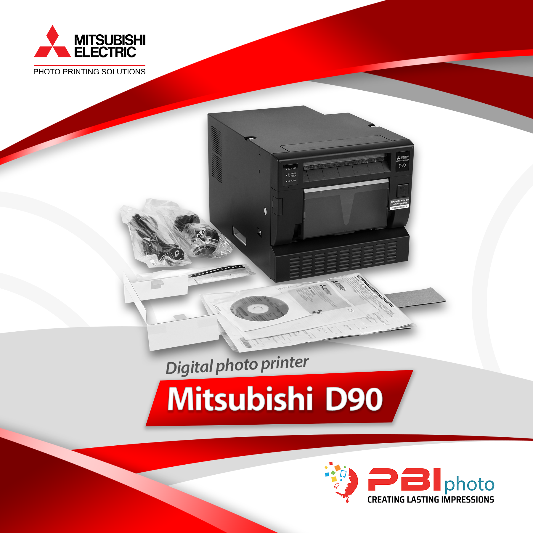MITSUBISHI PRINTER CP-D90-P WITH MEDIA 860 PRINTS 4X6 KIT | PBI Photo